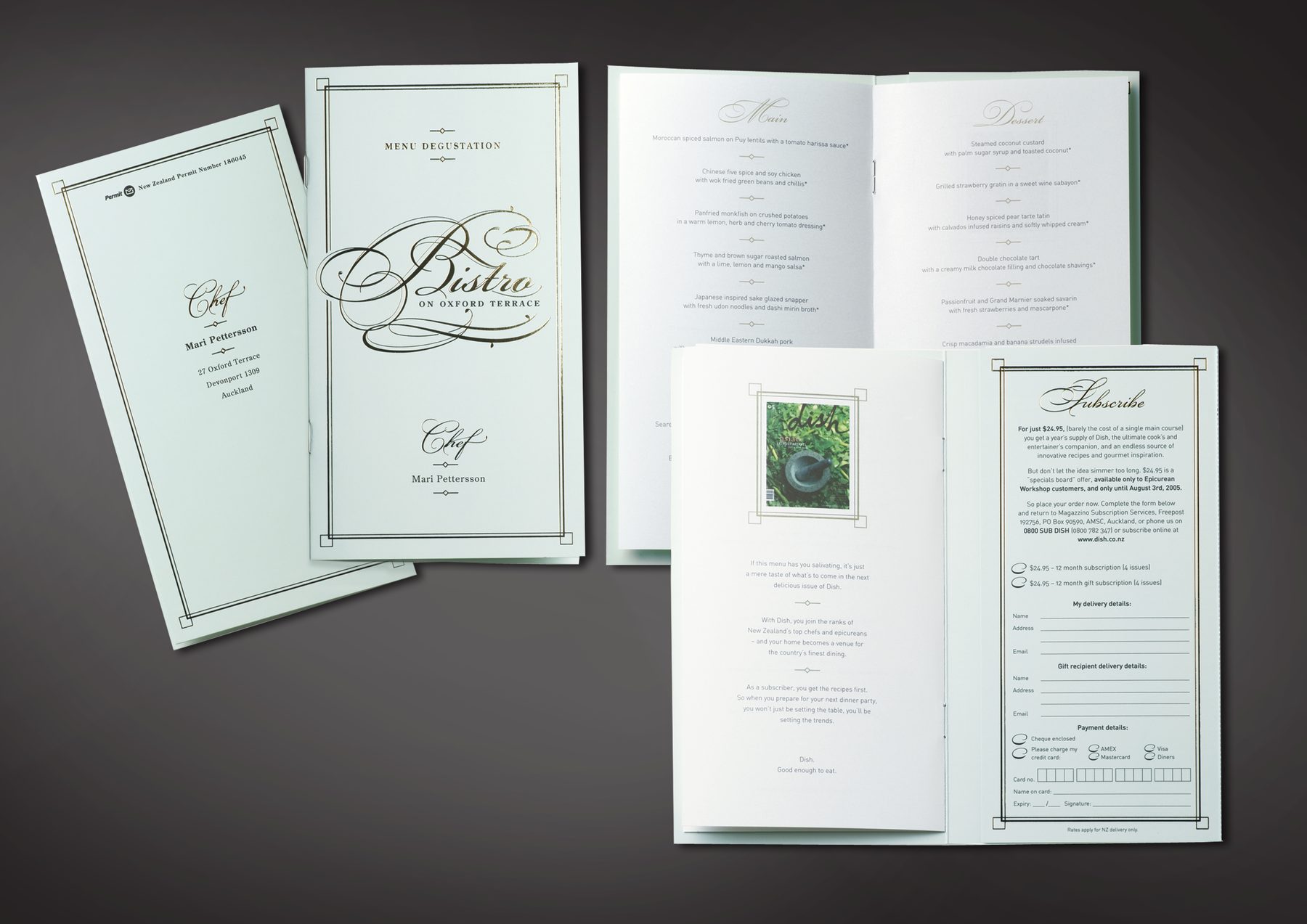 Dish Menu