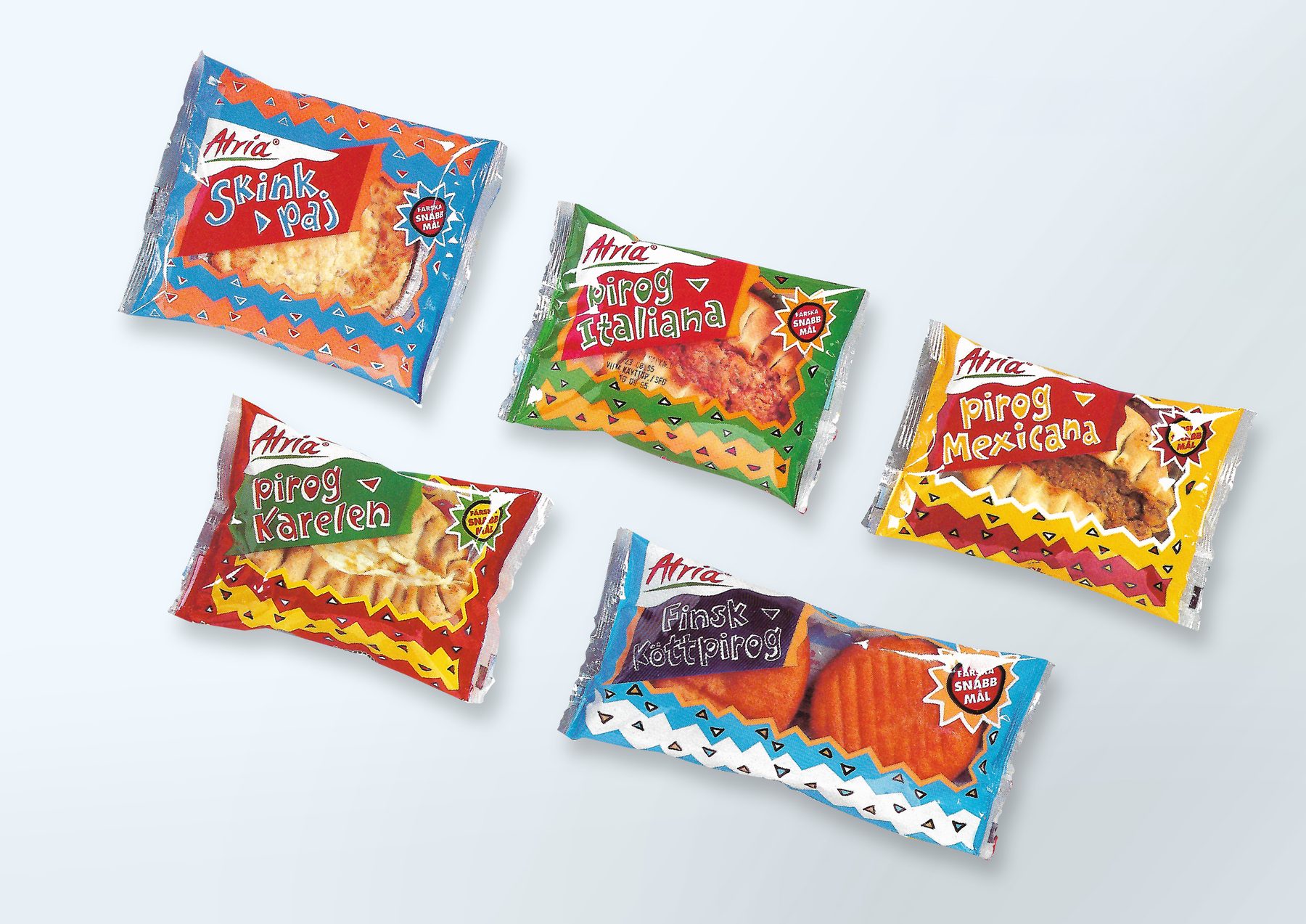 Packaging range for pies and pastries